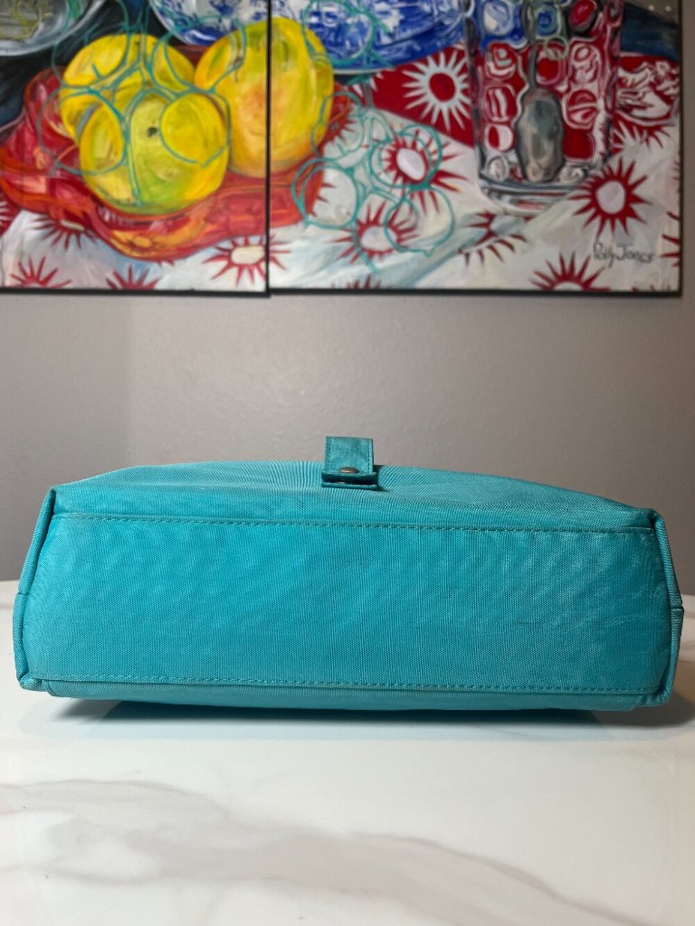 Baggallini Teal Nylon Convertible Shoulder Crossbody Bag - Picture 7 of 13
